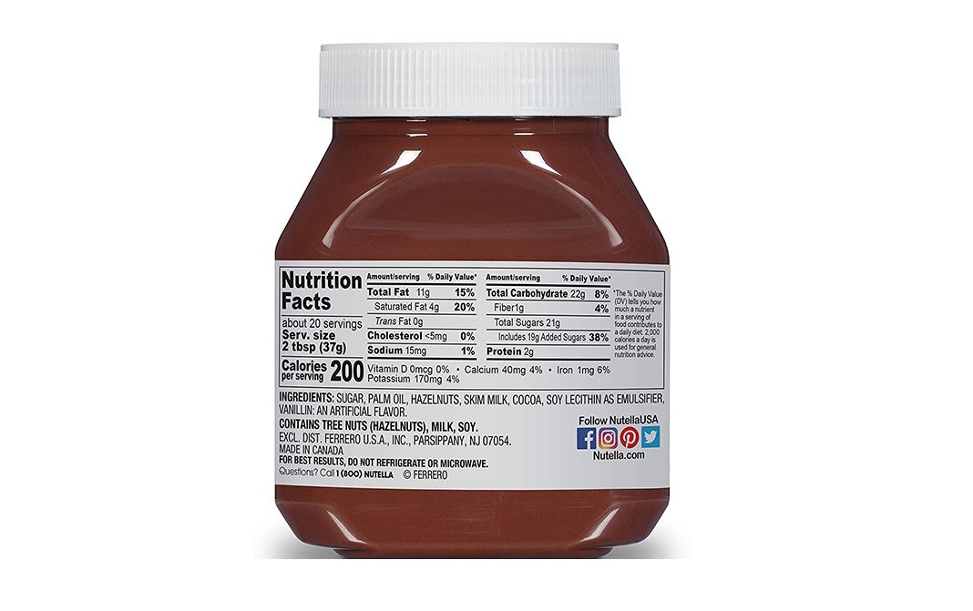 Nutella Hazelnut Spread With Cocoa   Jar  750 grams